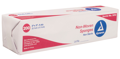 Non-Woven Sponge Sterile 2's